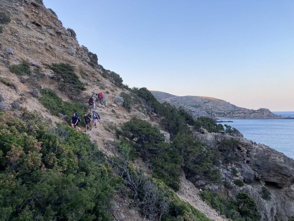 Wandern an der Küste von Kreta