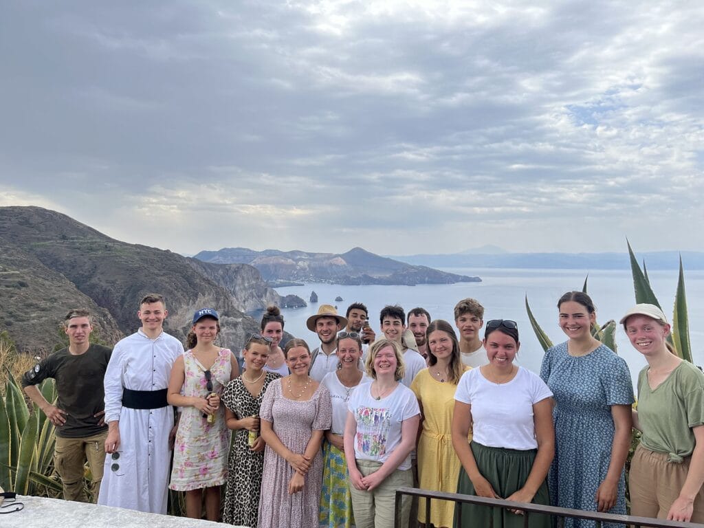 Gruppenfoto auf den Liparischen Inseln