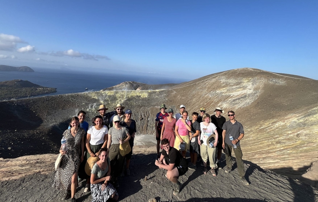 Am Vulcano nach einem Aufstieg in der Abendsonne