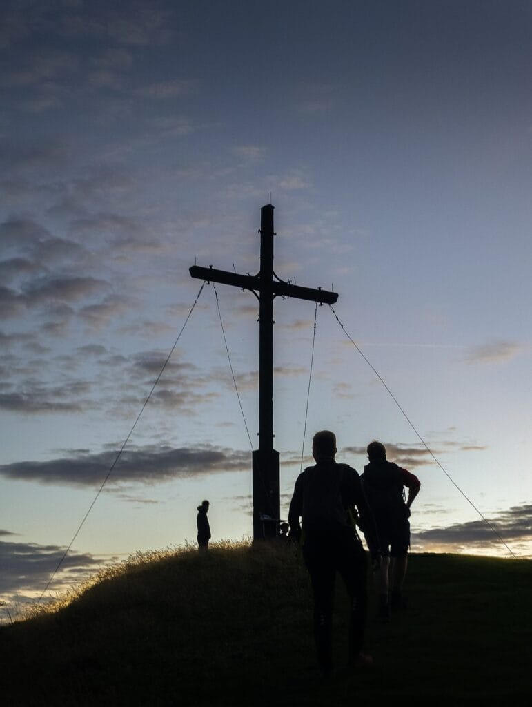 Morgendämmerung am Gipfel